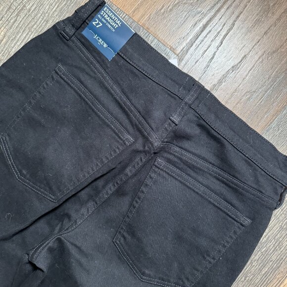 J. Crew Factory Essential Straight Jean All Day Stretch Black Size 27 New W/ Tag - Picture 5 of 5